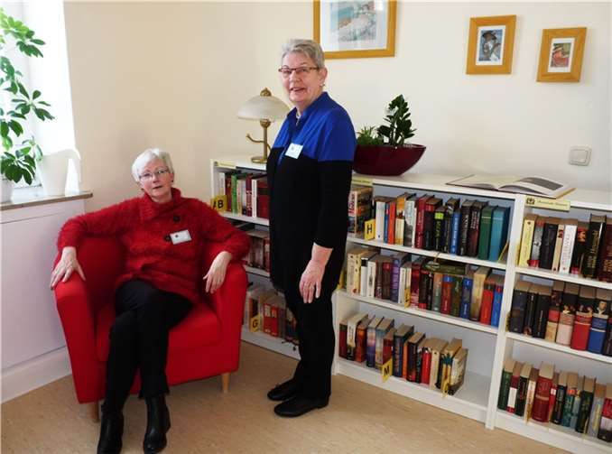 Gisela Rösner und Agnes Lucas bei einer kleinen Ruhepause.