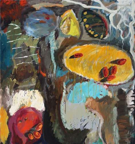 Gleich zwei Bilder von Thomas Baumgärtel sollen zugunsten zweier Remagener Vereine versteigert werden. privat