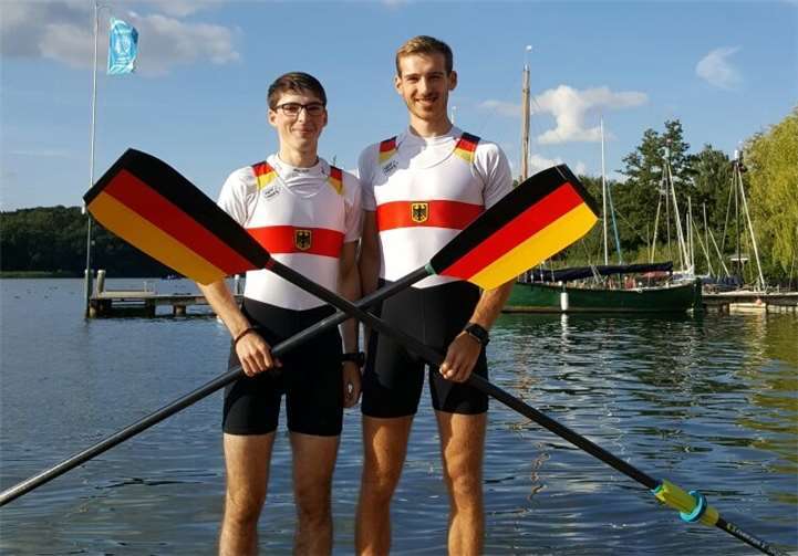 Gleich zwei Spitzensportler der RG Treis-Karden 1969 e.V. starten bei den Ruder-Weltmeisterschaften (U23) in Rotterdam: (Von links) Jonas Wiesen aus Brieden und Alexander Diedrich aus Polch möchten beide wieder auf das Siegerpodest. Im letzten Jahr errangen sie eine Gold- und eine Silbermedaille. privat