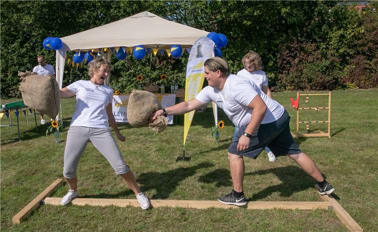 Gleichgewicht war gefragt beim Wettkampf auf dem Balken.