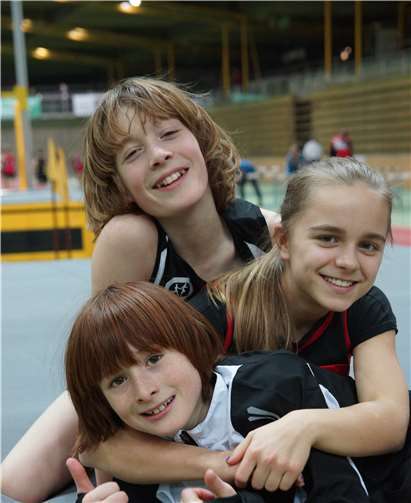 Glückliche Gesichter nach der letzten Disziplin.SpVgg Burgbrohl