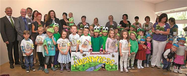 Glückliche Gesichter sah man bei den Kindern, die sich über den Anbau freuten. privat