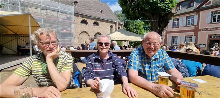 Glückselige Sänger. Fotos: privat