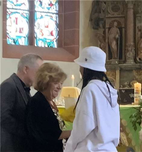 Brigitte Fischer gewürdigt Glückwunsch an Brigitte Fischer. Quelle: Pastoraler Raum Cochem-Zell