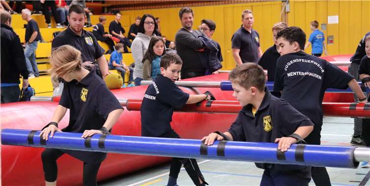 Goddert II spielt voller Elan gegen Nentershausen.Fotos: Privat