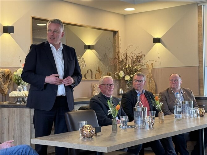 Gordon Schnieder, Guido Orthen, Horst Gies MdL und Guido Nisius (v.l.n.r).  Foto: M. Schneider