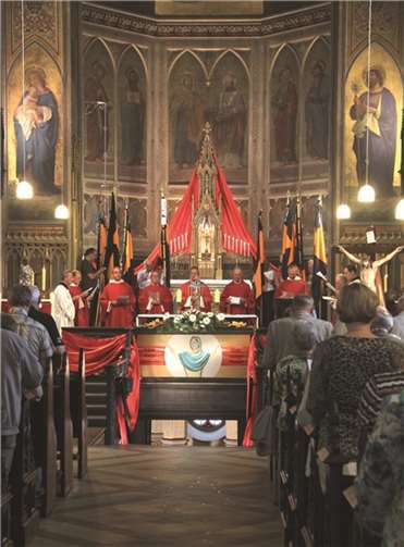 Gottesdienst der Kolpingsfamilien in der Apollinariskirche mit Bundespräses Josef Holtkotte.  Lothar Spurzem