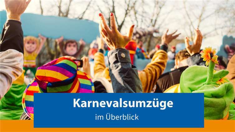 Karnevalsumzüge im Überblick Graphik: Kotarl