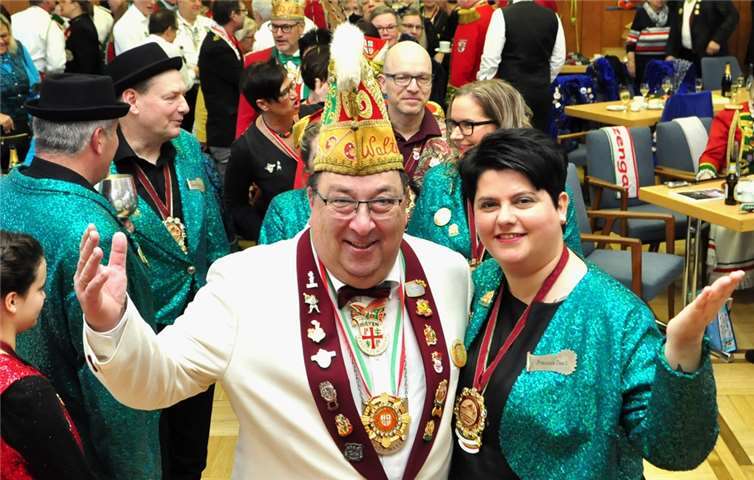 Gratulanten, wie hier Prinzessin Tina I, gab´s en Masse.