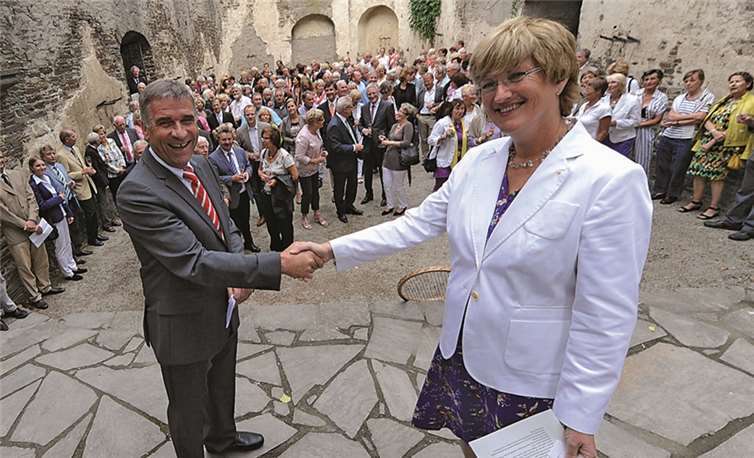 Gratulanten zum Jubiläum der Deutschen Tennismeisterschaften der Senioren (DSM).  Privat