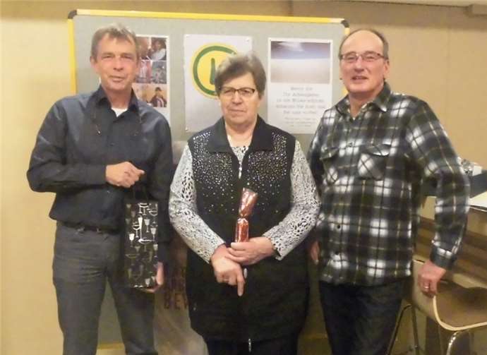 Gratulation ging an Katharina Obliers, da sie im vergangenen Jahr 80 geworden ist.privat