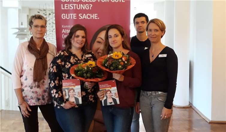 Gratulationen gab es für Yasmine Harder und Viktoria Kniel.privat