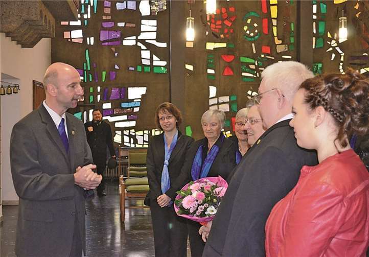 Gratulationsworte vom Vorsitzenden.