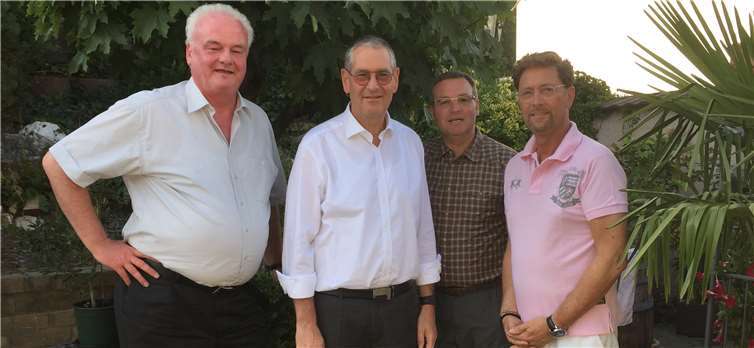 Gregor Klein, Peter Diewald, Horst Gies und Detlef Odenkirchen trafen sich gemeinsam zu den vorbereitenden Maßnahmen für die anstehende Kommunalwahl 2019. Privat