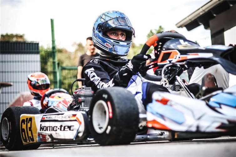 Gregory Koblitschek am Start beim Westdeutschen ADAC Kart Cup (WAKC).  Foto: Koblitschek