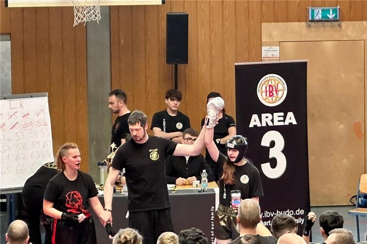 Greta Bredenfeld nach gewonnenem Finale .