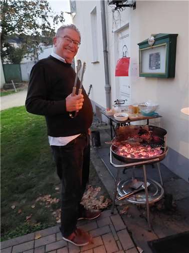 Herbstfest Grillmeister des Tages war Wolfgang Jaritz.