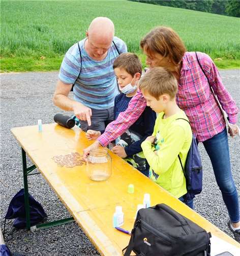 Groß und Klein hatten gemeinsam Spaß.