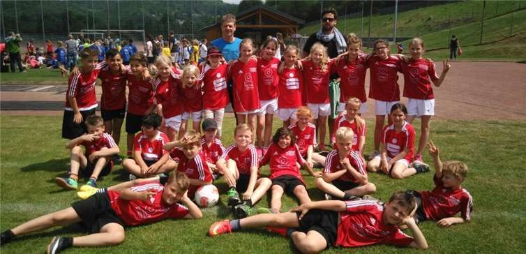 Groß war die Freude bei den Aloisiusschüler: Nachdem sich die Jungen den Vizemeistertitel gesichert hatten, erreichte die Mädchenmannschaft einen äußerst respektablen vierten Rand.  privat