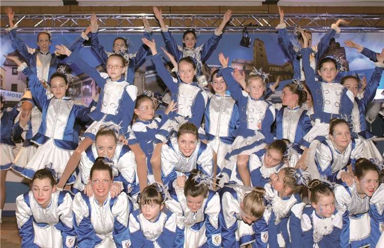 Großartig und schön anzusehen war der Gardetanz der Tanzgruppe der KG Blau-Weiß Moselweiß.US