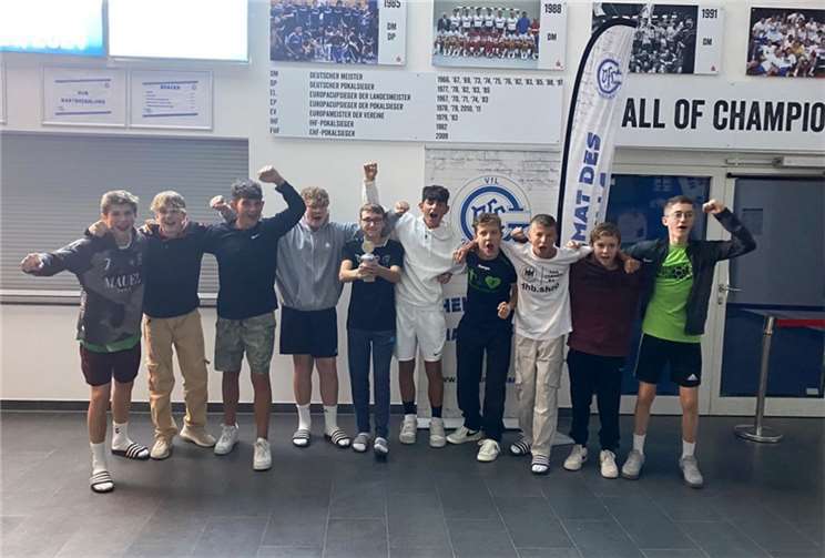 Großartige Leistung in großer Arenas: Die C-Jugend des TV Rheinbach holt Platz 3 in Gummersbach. Foto: privat