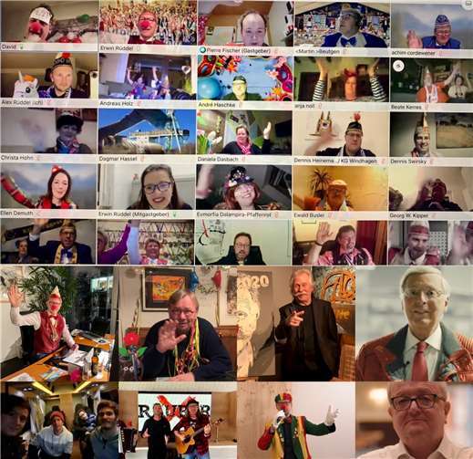 Großartige Stimmung beim CDU-Karnevalsempfang, der in diesem Jahr digital stattfand. Foto: privat