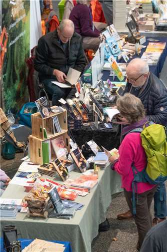 Große Auswahl an Büchern auf der Buchmesse.