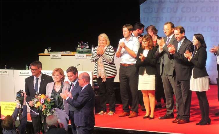 Große Freude bei Julia Klöckner über das Wahlergebnis.BSB