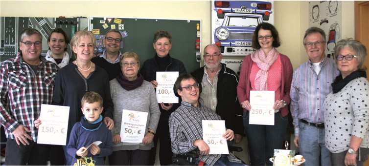 Große Freude bei den Gewinnern der Gutscheine. privat
