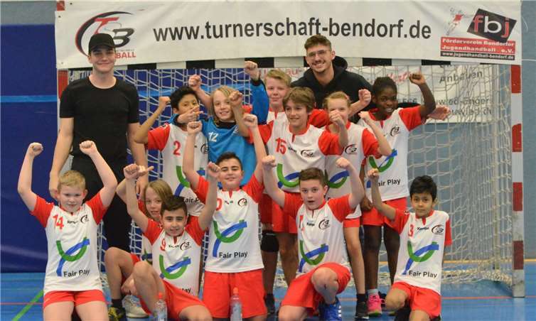 Große Freude bei der Bendorfer E-Jugend nach dem Derbysieg. Foto: privat