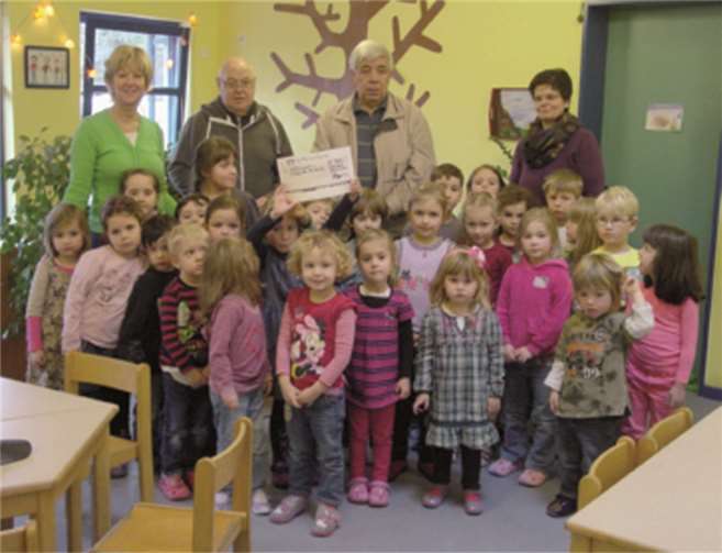 Große Freude herrschte im Kindergarten „St. Ursula“ angesichts der Spende. privat