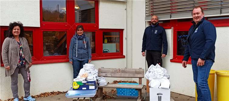 Große Freude herrschte über die Martinsbrezeln. Foto: privat