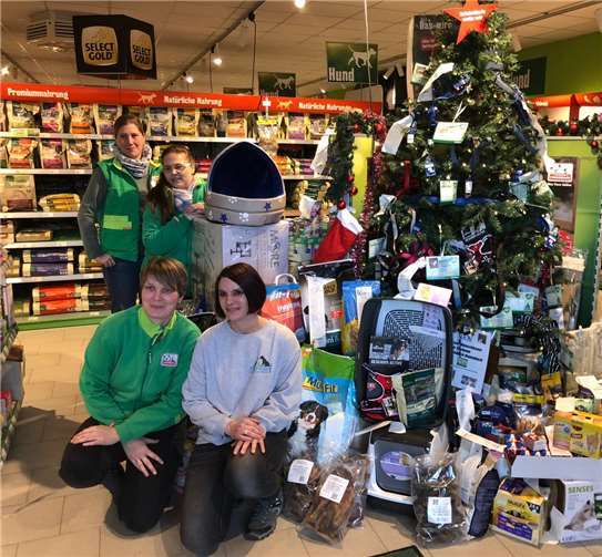 Große Freude kam nach Weihnachten bei der Mitarbeiterin vom Tierheim Ransbach-Baumbach auf, als sie den großen „Geschenke-Berg“ unter dem Weihnachtsbaum im Fressnapf Dierdorf erblickte.Foto: privat