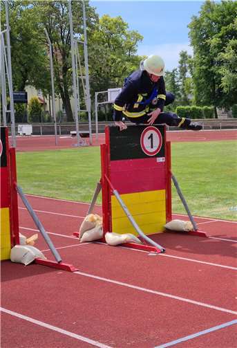 Große sportliche Leistungen wurden den Feuerwehrleuten abverlangt. Foto: privat