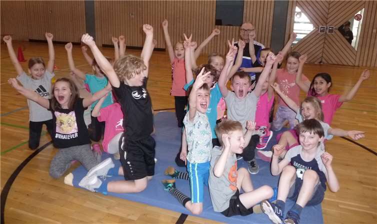 Großen Spaß hatten die Kinder bei ihrer eigenen "Winter-Olympiade". privat