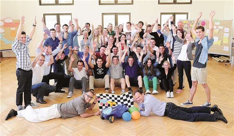 Großen Spaß hatten die Teilnehmer am Talent Campus des RWE-Konzerns.privat
