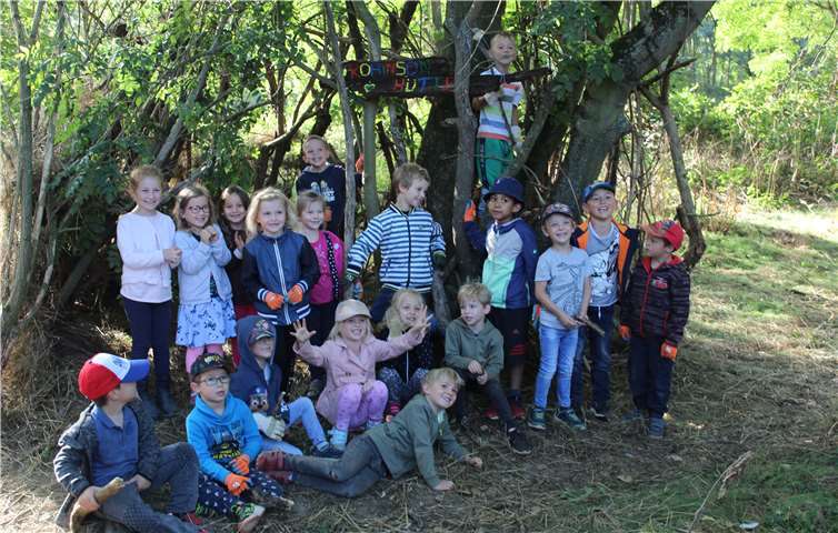 Großen Spaß hatten die Vorschulkinder bei der Erkundung ders Kripper Naturschutzgebietes. Foto: privat