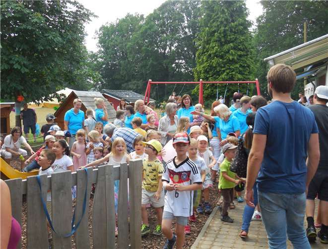 Großer Andrang beim Sommerfest der KiTa „Haus Kunterbunt“.  privat