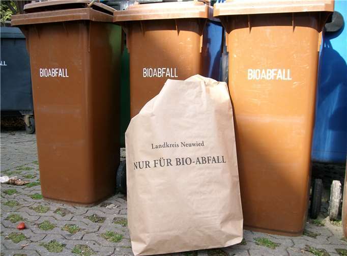 Grünabfälle neben der Biotonne werden nur abgeholt, wenn sie sich in den gebührenpflichtigen Abfallsäcken mit der Aufschrift Landkreis Neuwied befinden. Foto: privat