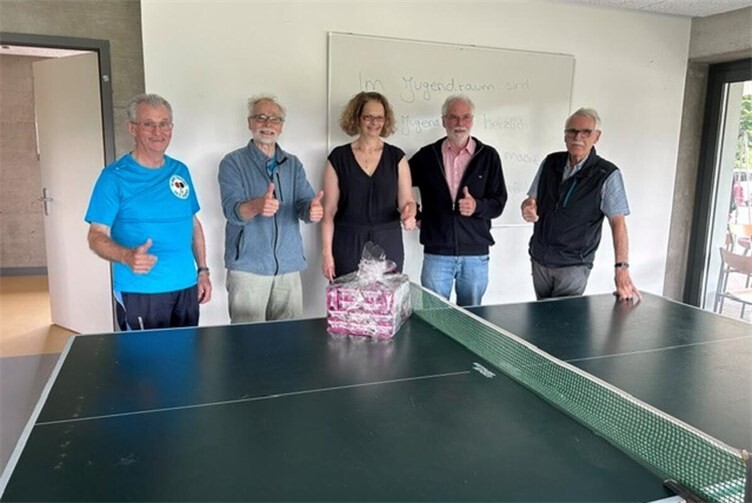 Gründungsmitglieder der Tischtennisabteilung DJK Sankt Katharinen