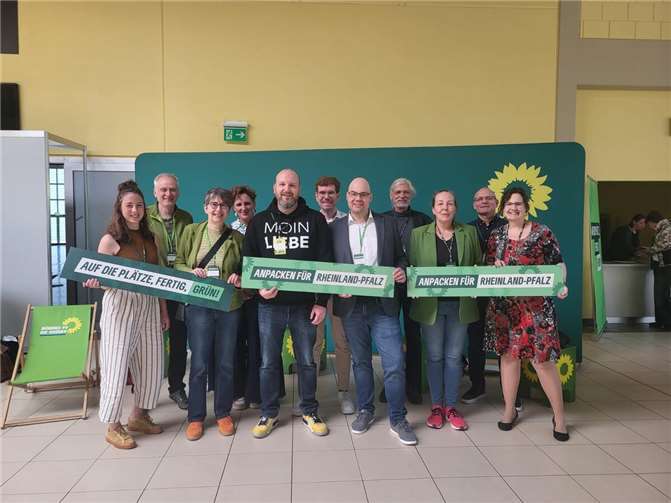 Grüne Mayen-Koblenz mit Thomas Hilder auf dem Landesparteitag in Idar-Oberstein.  Foto: Christine Kuncke
