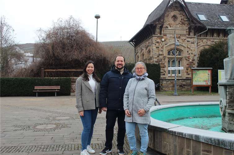 Grüne am alten Landrat-Joachim-Weiler-Platz in Ahrweiler.  Foto: Bündnis 90 / Die Grünen