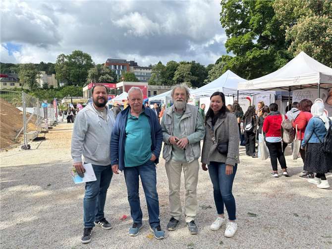 Grüne der Kreisstadt bei der Ausbildungsmesse „Azubispots“ im Kurpark.  Foto: Bündnis 90/Die Grünen