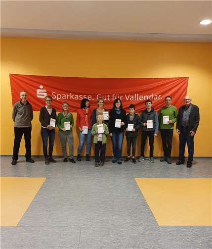 Grueppenbild bei der Sportabzeichenverleihung 2021. Foto: privat