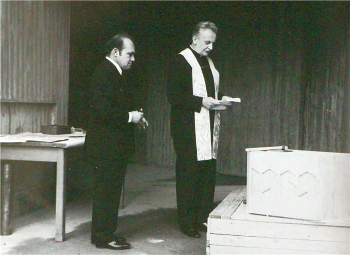 50 Jahre Grundsteinlegung der Kirche St. Martin Grundsteinlegung im Jahr 1969.