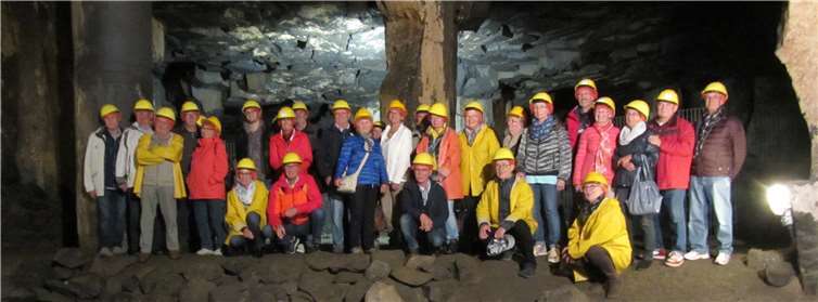 Gruppenbild unter Tage. Privat