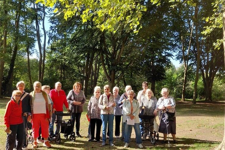 Gruppenfoto bei der Wanderung
