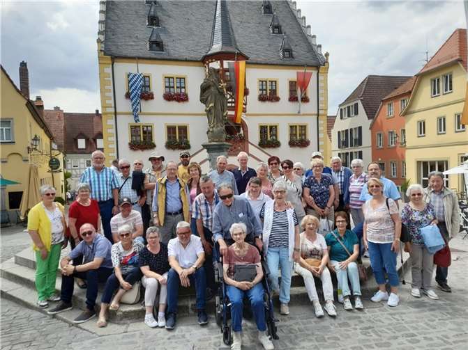 Gruppenfoto der Schützen aus Roßbach während des Vereinsausflugs.  Foto: privat