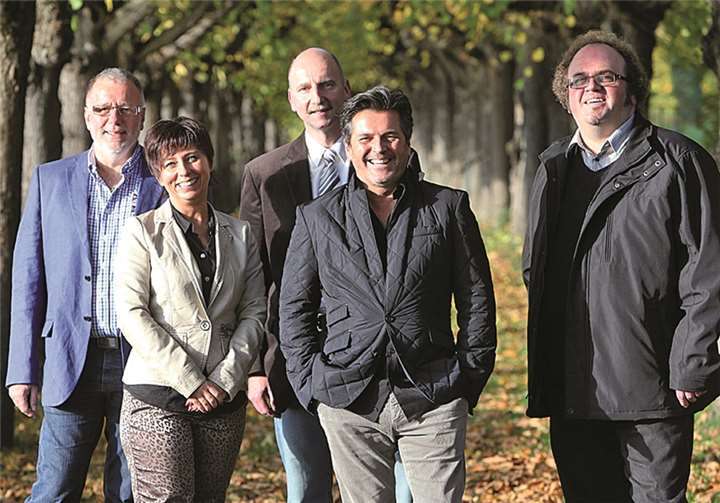 Gruppenfoto mit Thomas Anders. privat