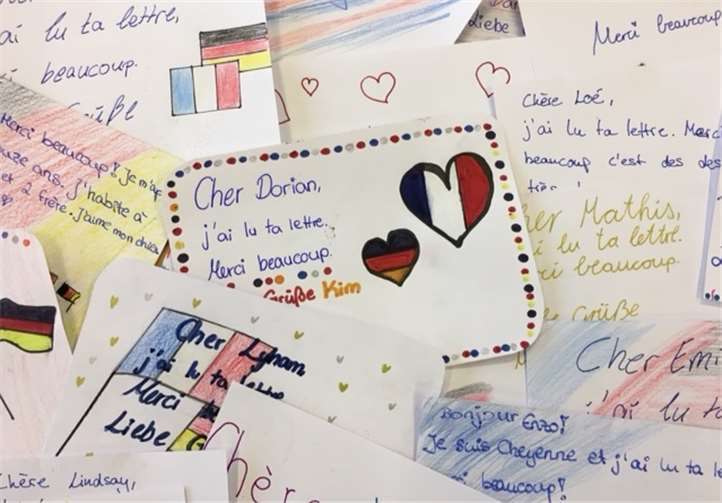 Grußkarten anlässlich des deutsch-französischen Tages.Foto: privat